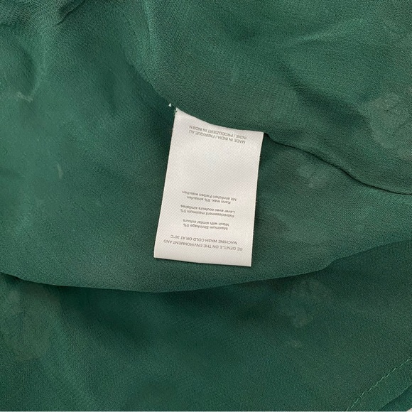 Ganni Marietta Georgette Floral Genuine Wrap Long Sleeve Dress size 40 - Picture 6 of 10